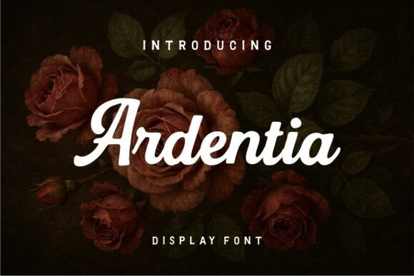 Ardentia Font: Bold Calligraphy for Editorial Design