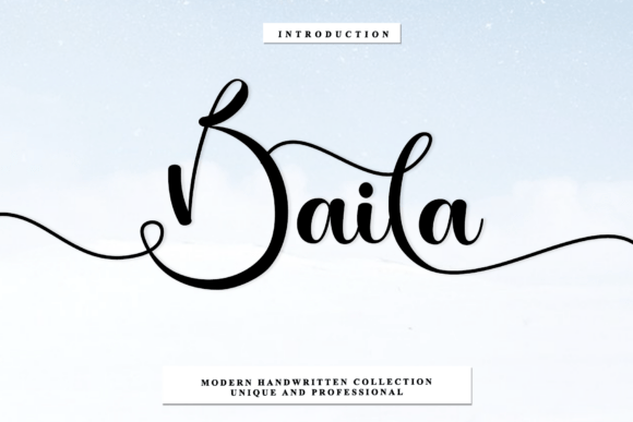 Baila Font: Handwritten Elegance for Crafters