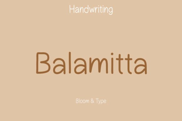 Balamitta: A Clean Script Handwritten Font for Branding