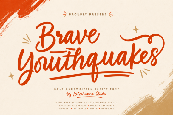 Brave Youthquakes Font for Authentic Branding Projects