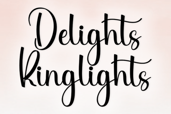 Delights Ringlights: A Timeless Script Font for Editorial Design