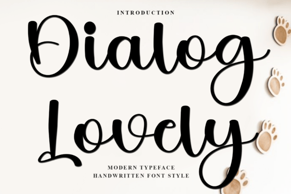 Dialog Lovely: A Soft Script Handwritten Font for Campaigns