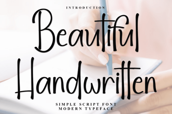 Elevate Your Brand with Beautiful Handwritten Typeface