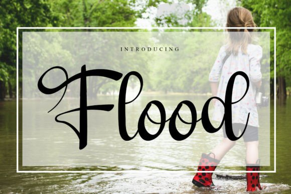 Flood Script Font for Professional Small Business Branding