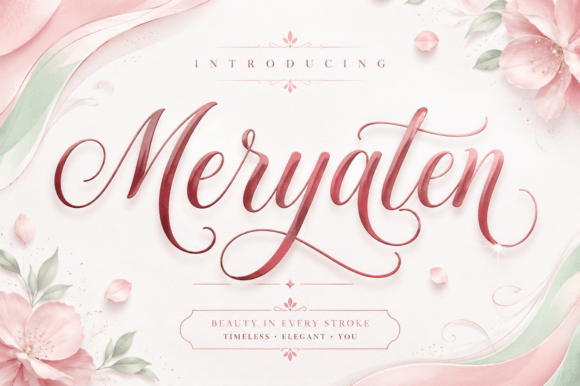 Meryaten: A Premium Script Handwritten Font for Branding