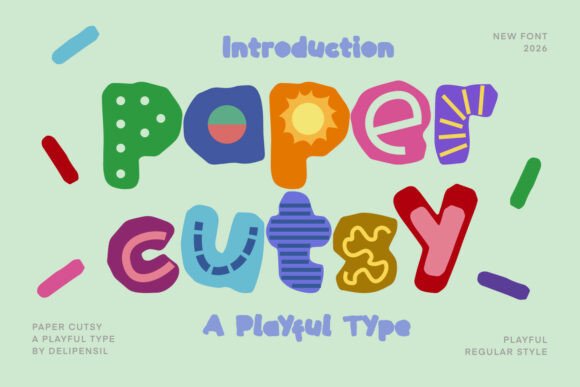 Paper Cutsy: A Handwritten Font for Creative Projects