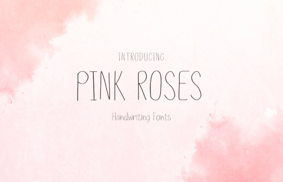 Pink Roses Font for Creative Projects