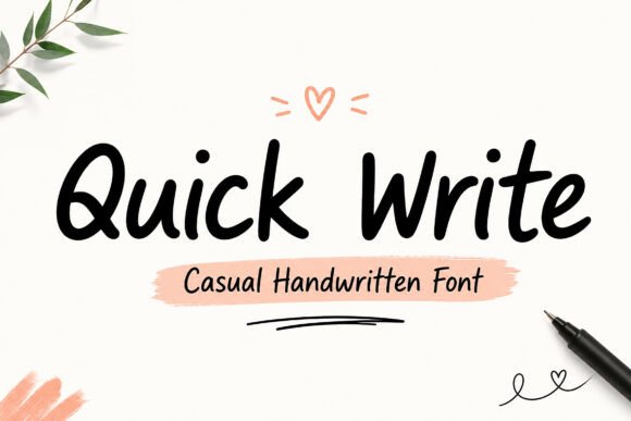 Quick Write Font Review