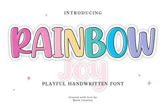 Rainbow Joy: A Playful Script Handwritten Font for Web Design