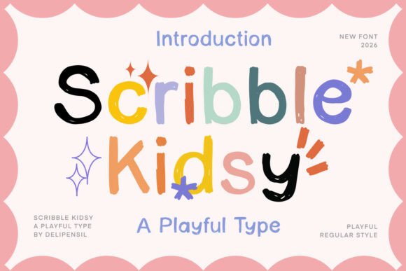 Scribble Kidsy: The Playful Typeface for Handmade Brands