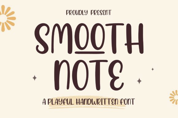 Smooth Note Font for Creative Projects