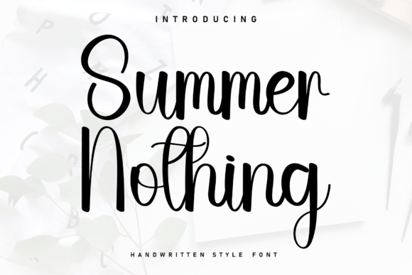 Summer Nothing: A Sweet Script Font for Handmade Brands