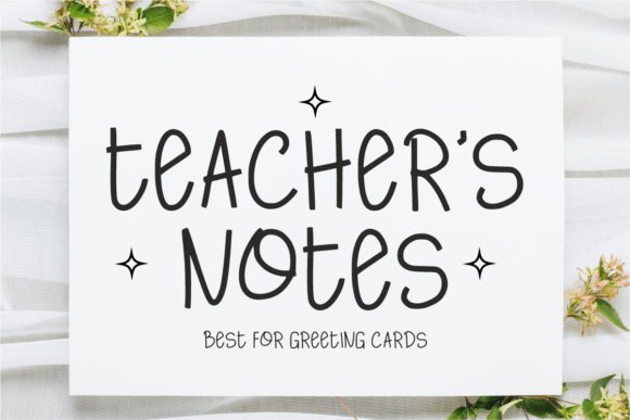 Teacher s Notes Font