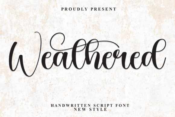 Weathered Font for Creative Projects