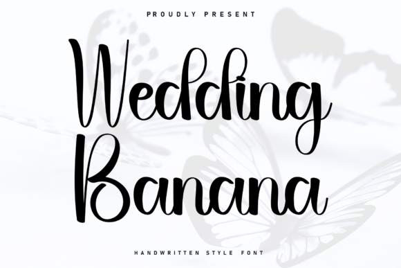 Wedding Banana Font for Creative Brands