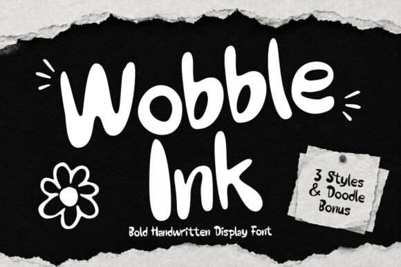 Wooble Ink Font for Creative Web Projects